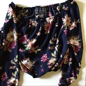 Floral off the shoulder top size large